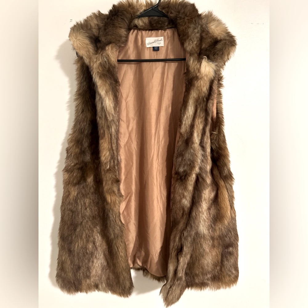 Faux fur vest